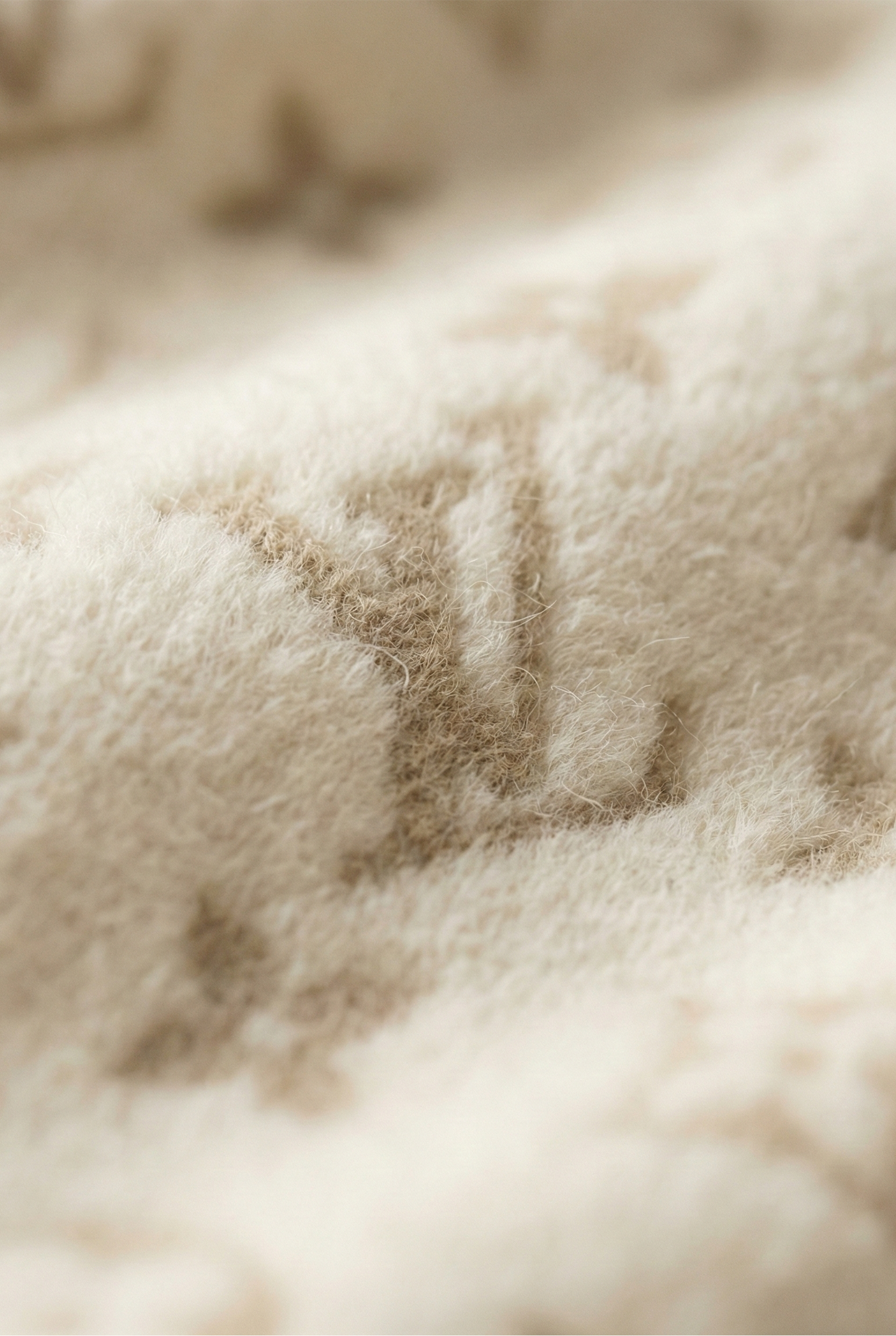 Monogram Faux Fur Belted Coat