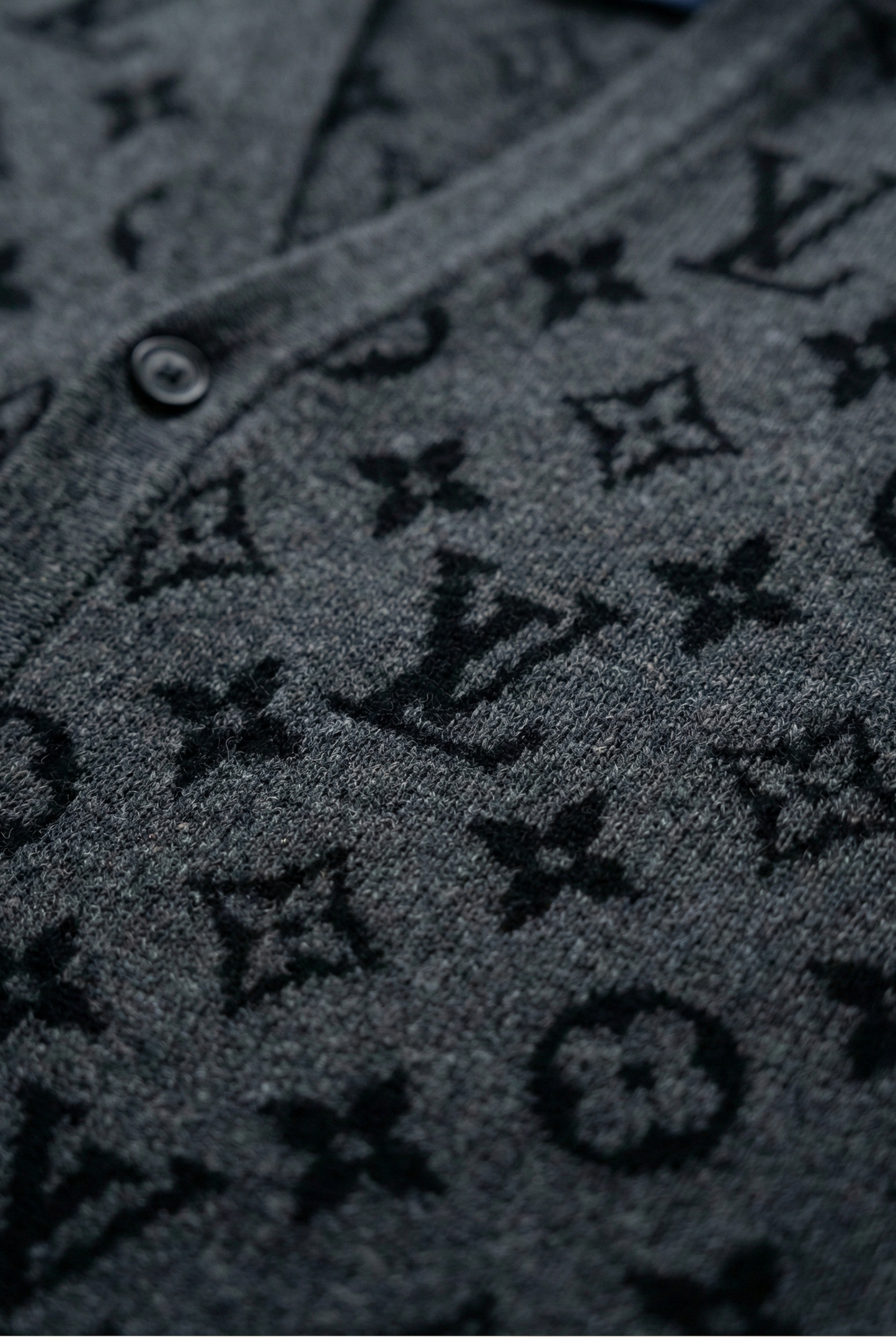 Monogram Knit Buttoned Vest