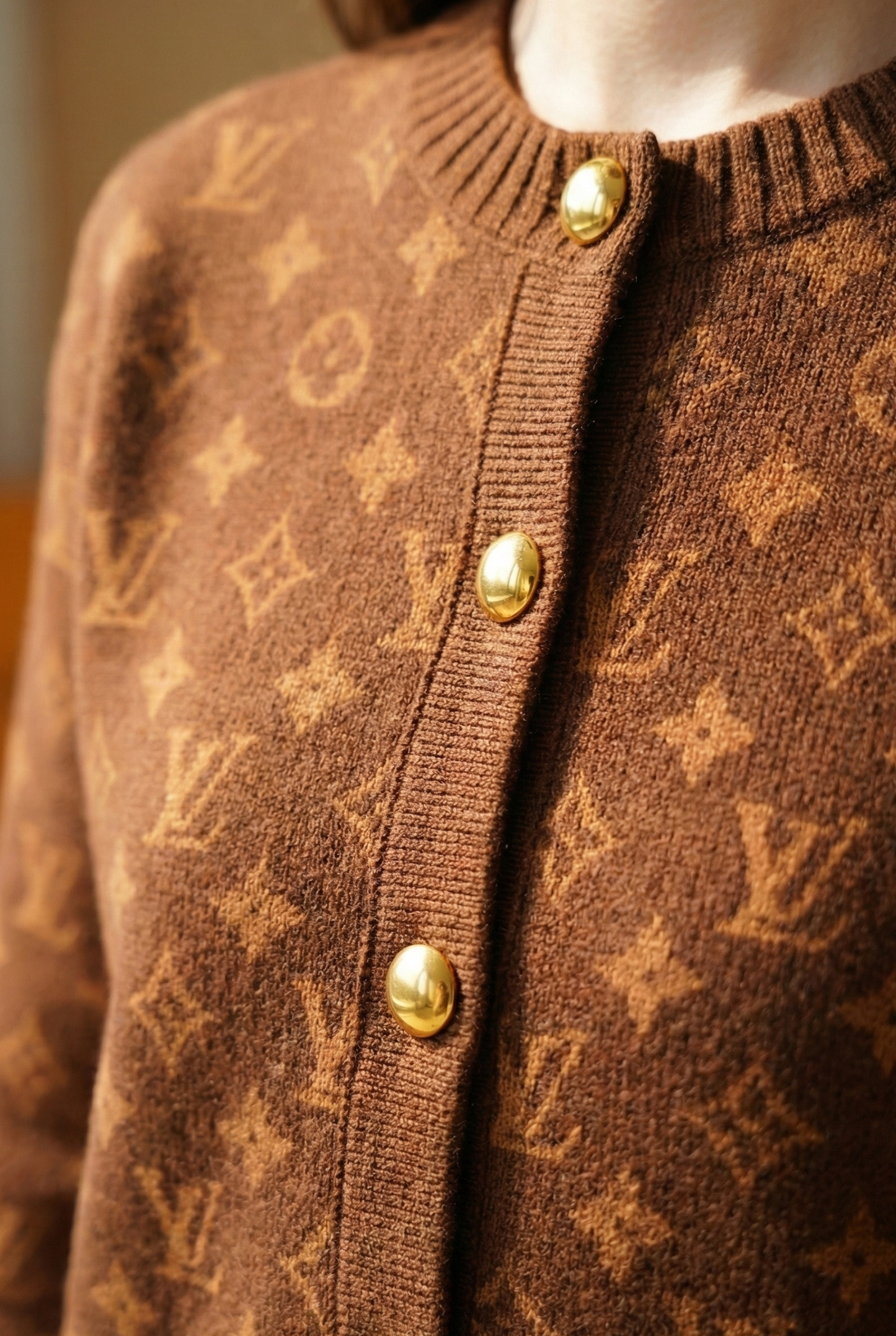 Monogram Knit Cardigan