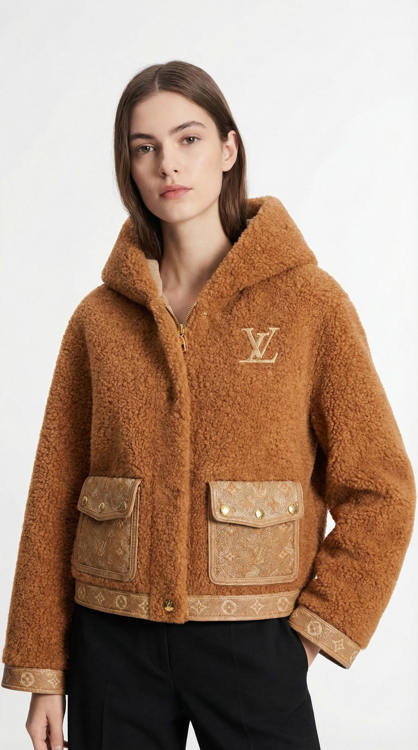 Fluffy Hooded Jacket