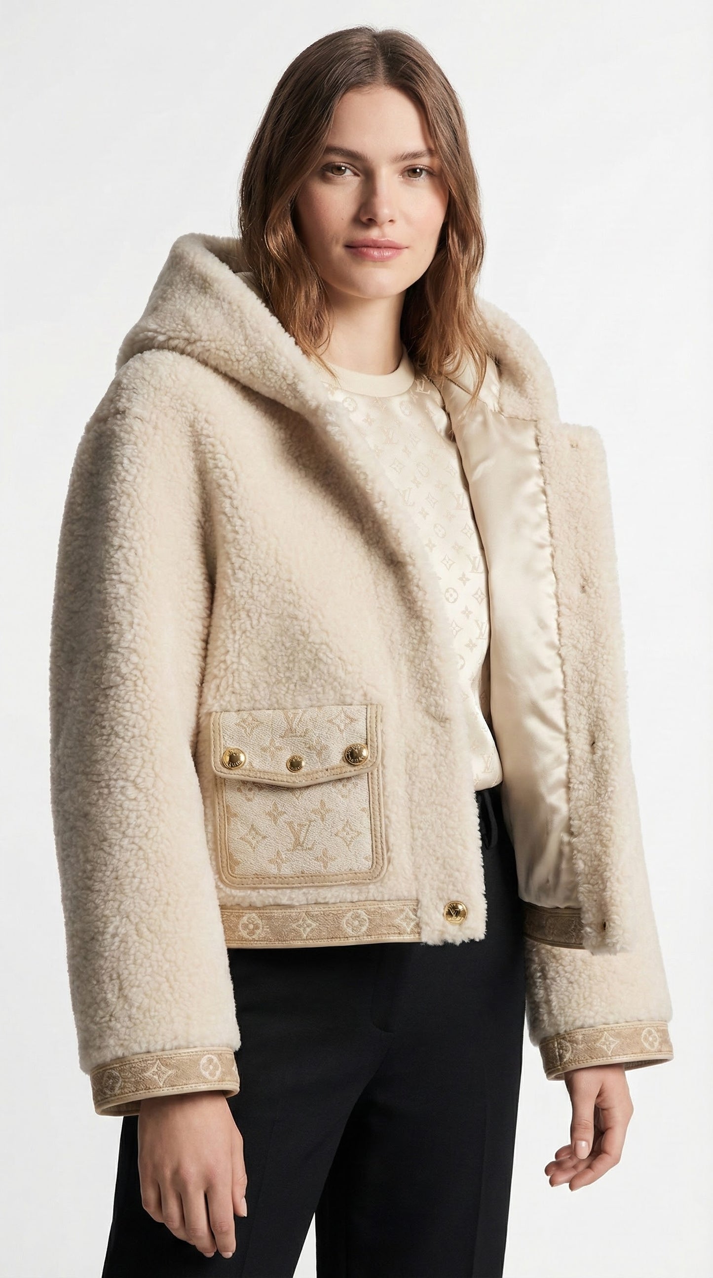 Fluffy Hooded Jacket