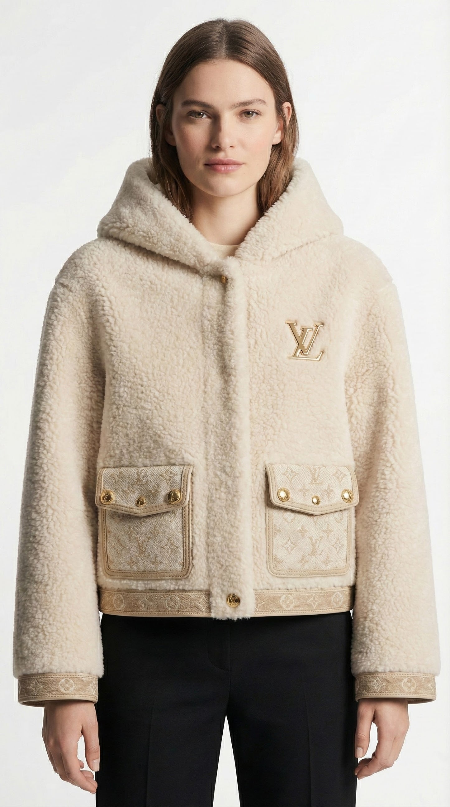 Fluffy Hooded Jacket