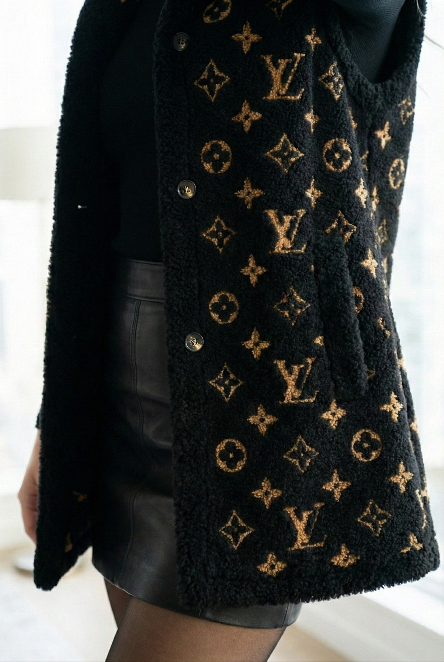 Monogram Teddy Hooded Vest