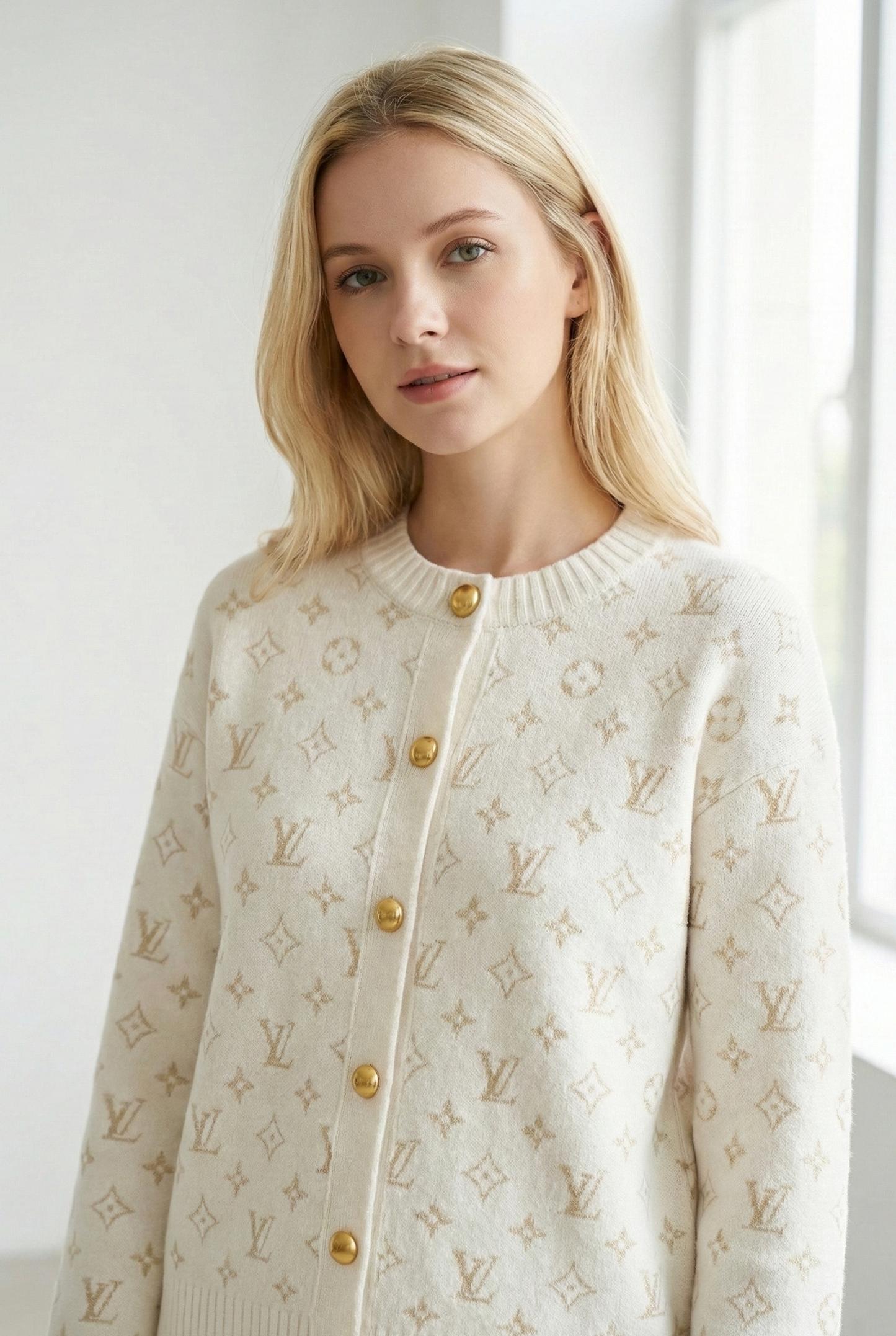 Monogram Knit Cardigan