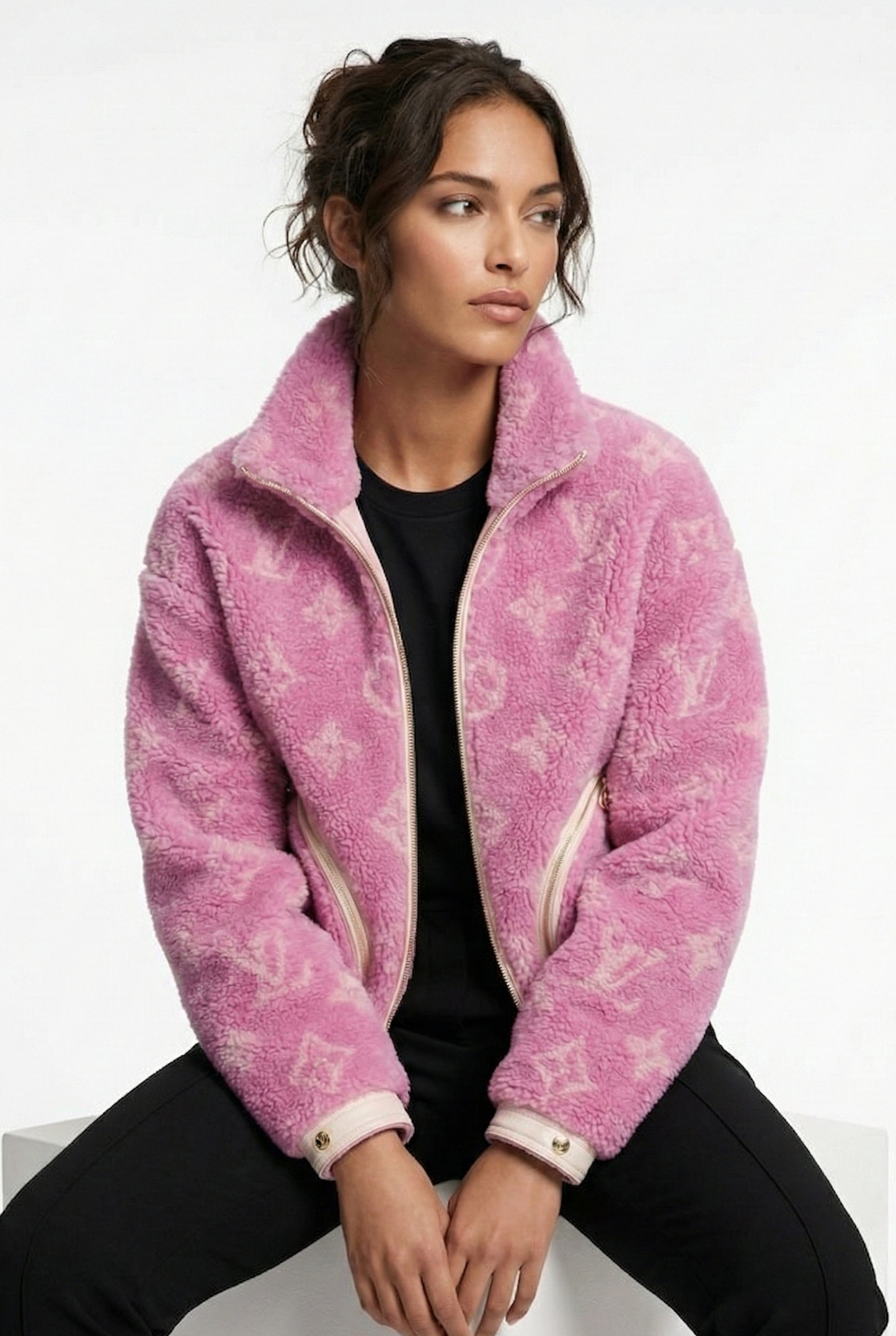 Shearling Monogram Jacket