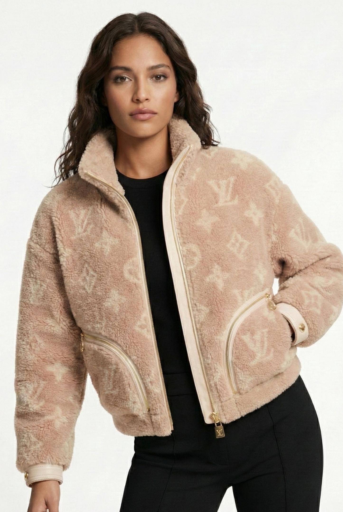 Shearling Monogram Jacket
