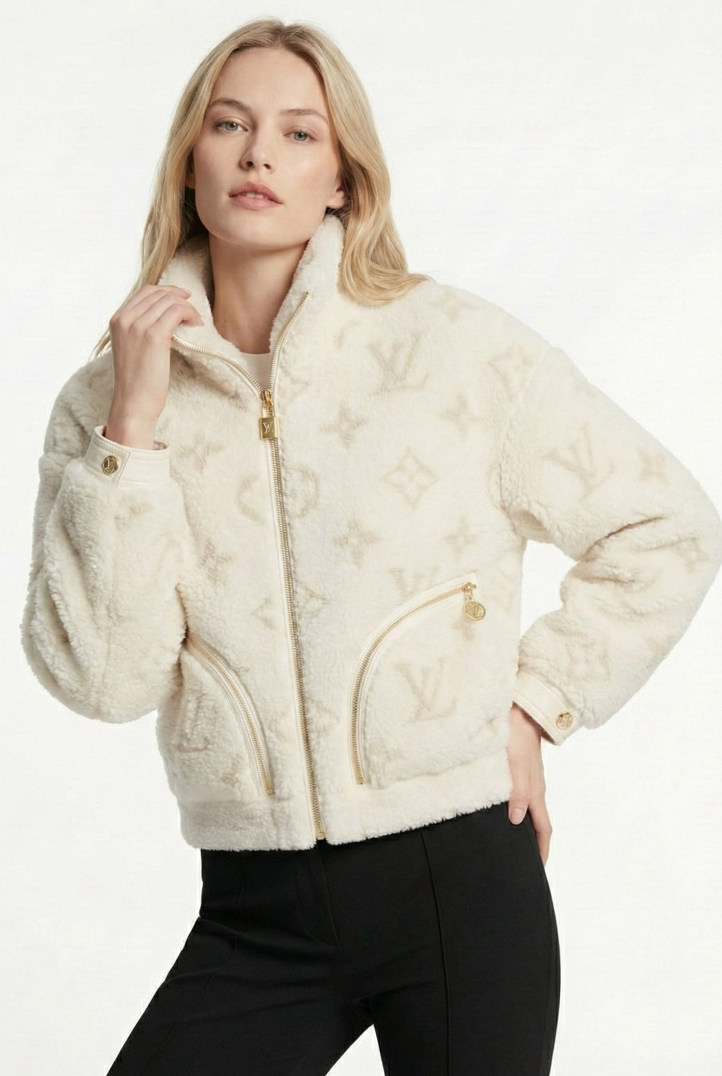 Shearling Monogram Jacket