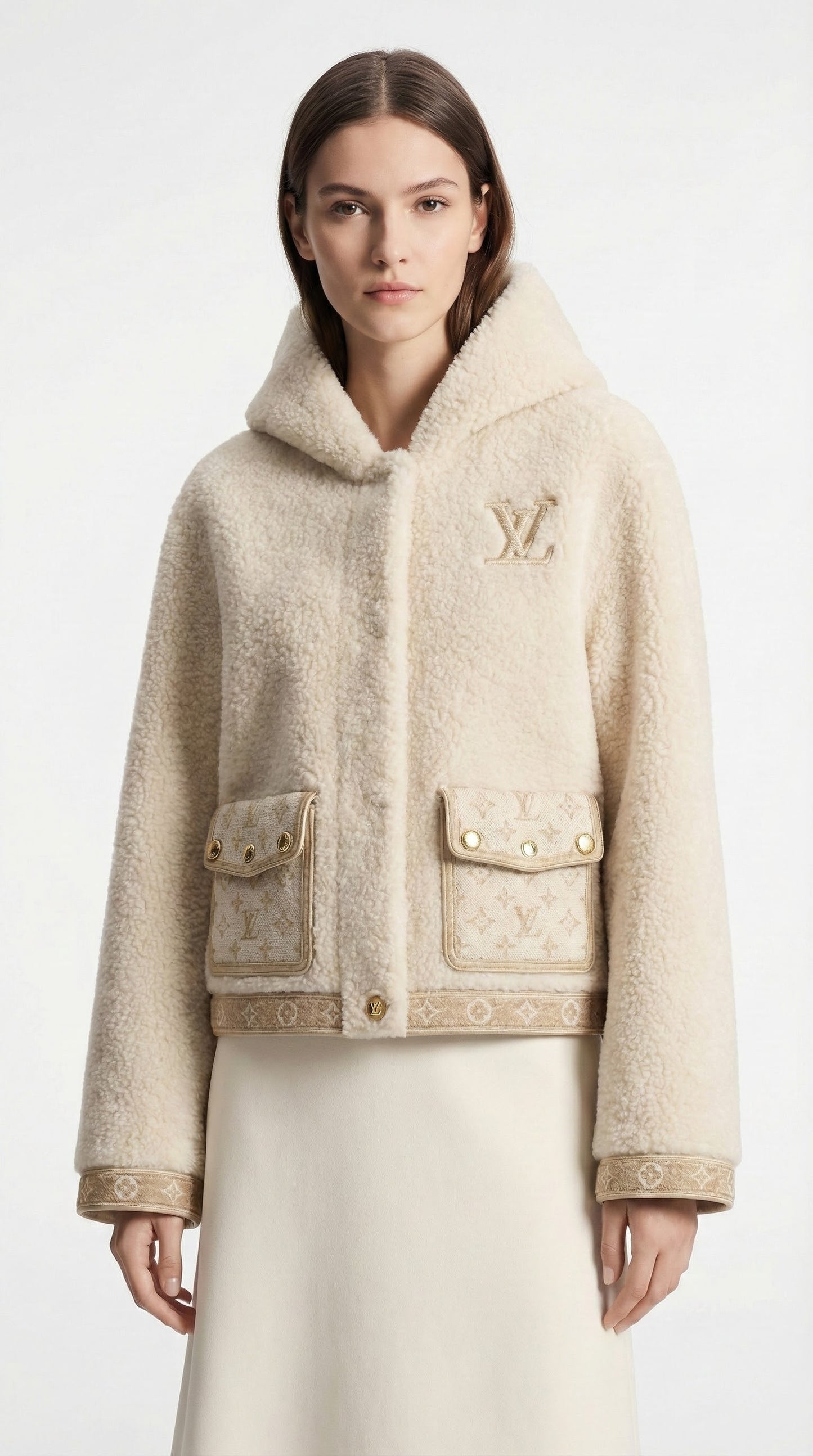 Fluffy Hooded Jacket