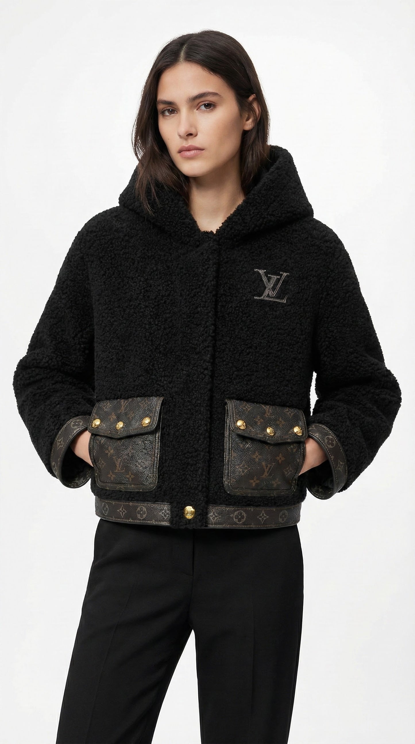 Fluffy Hooded Jacket