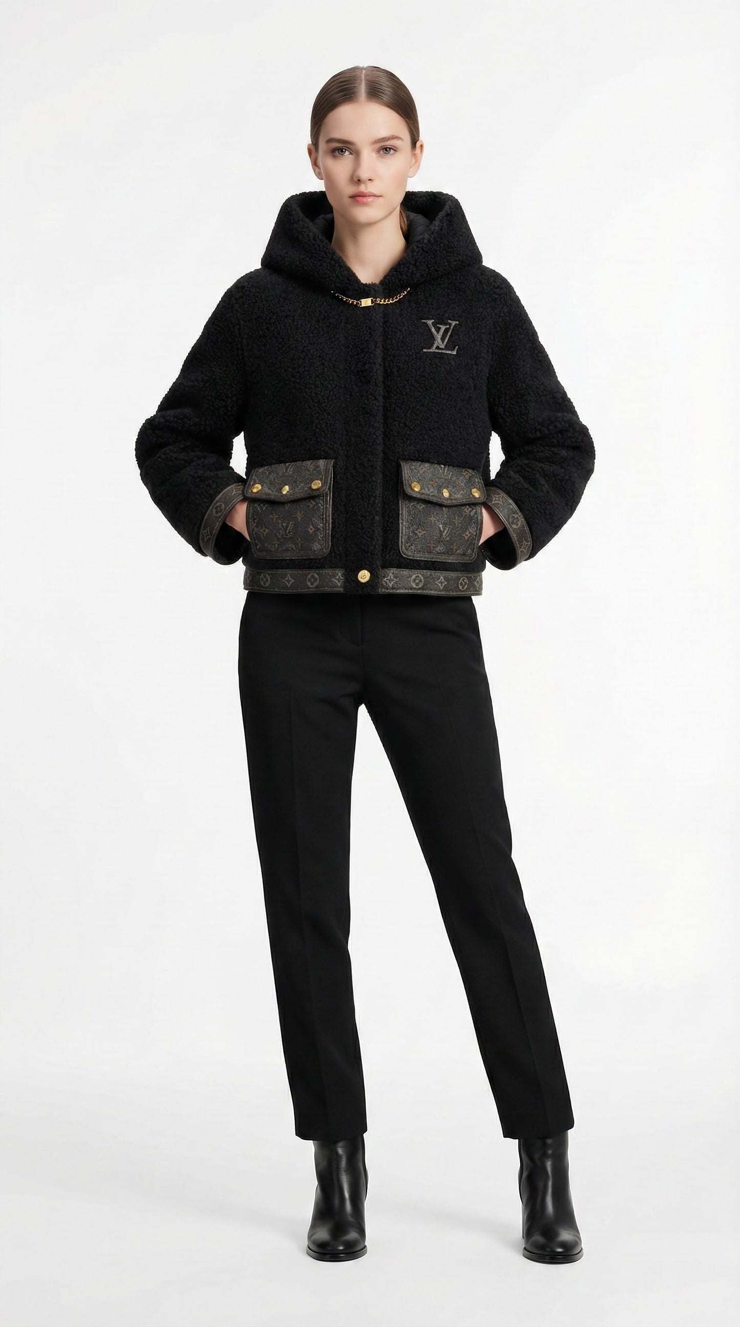 Fluffy Hooded Jacket