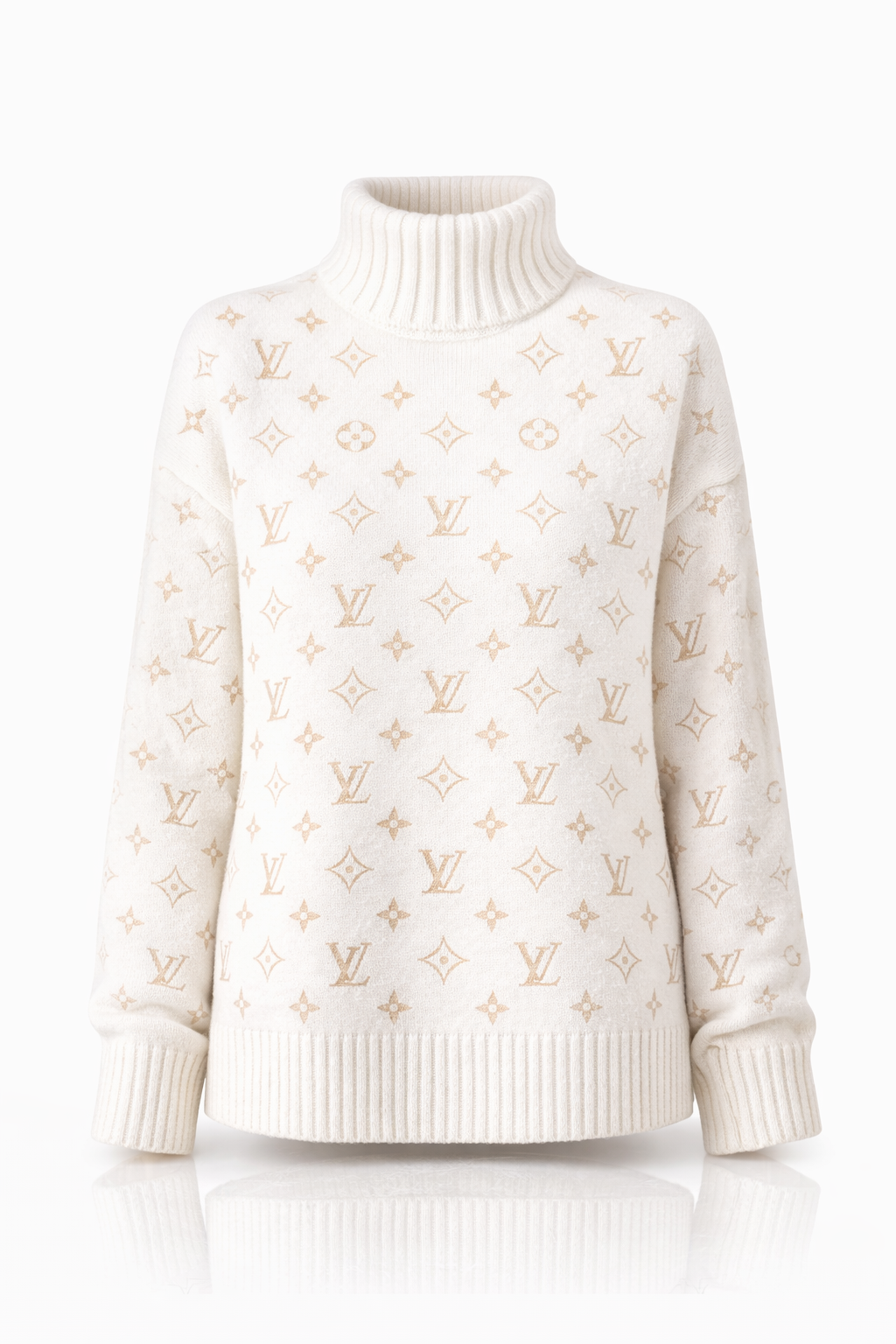Monogram Knit Turtleneck Sweater