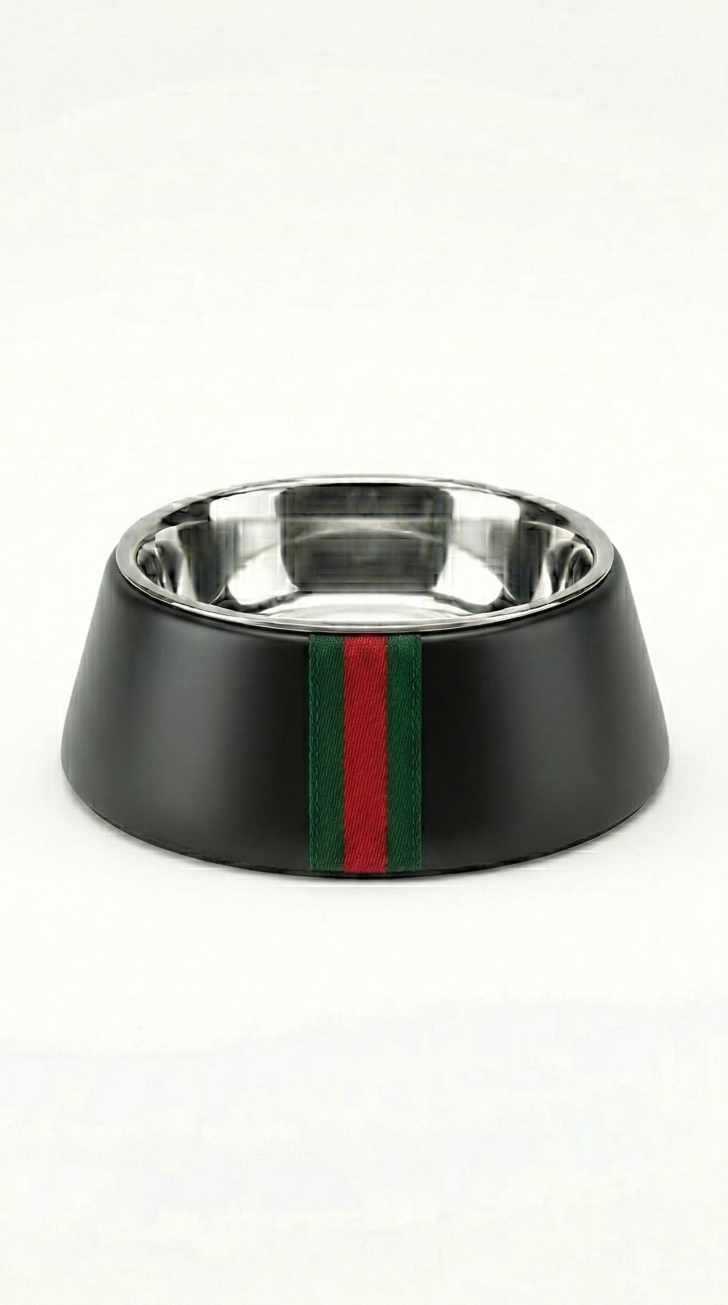 Stainless steel designer dog bowl