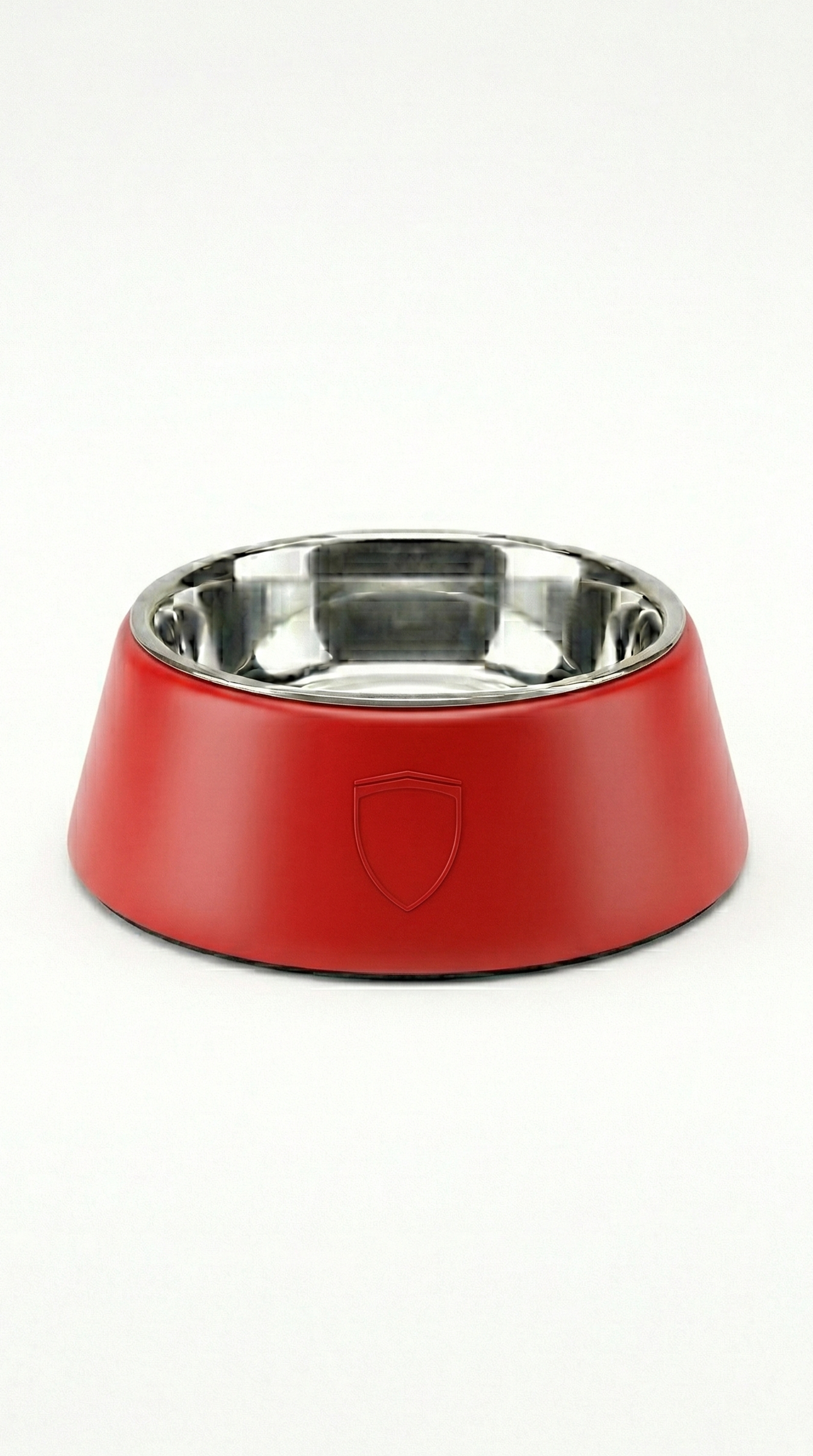 Stainless steel designer dog bowl